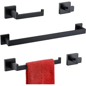 Turs Bathroom Towel Bar Set Black 5-Pieces Bathroom Hardware Set Include 23.6 I Turs Bathroom Towel Bar Set Black 5-Pieces Bathroom Hardware Set Include 23.6 I