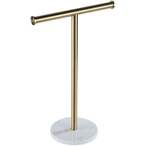 T-Shape Hand Towel Stand With Marble Base For Bathroom Countertop Tissue3214 T-Shape Hand Towel Stand With Marble Base For Bathroom Countertop Tissue3214