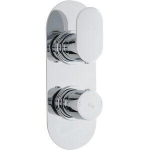 Hudson Reed Reign Round Concealed Shower Valve With Diverter Dual Handle Chrome Hudson Reed Reign Round Concealed Shower Valve With Diverter Dual Handle Chrome