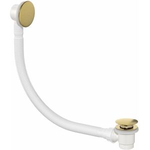 Affine Bathroom Pop Up Bath Tub Waste & Overflow Plug Brushed Brass Standard Modern Affine Bathroom Pop Up Bath Tub Waste & Overflow Plug Brushed Brass Standard Modern