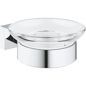 Grohe Essentials Cube Soap Dish With Holder Wall Mounted Chrome 40754001 Grohe Essentials Cube Soap Dish With Holder Wall Mounted Chrome 40754001