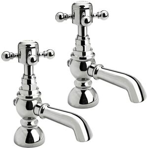 Balterley Traditional Bathroom Bath Pillar Taps - Crosshead Handles - Chrome Balterley Traditional Bathroom Bath Pillar Taps - Crosshead Handles - Chrome
