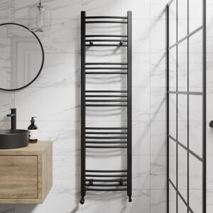 Duratherm Radilux Curved Heated Towel Rail Matt Black - 1600 X 450mm Duratherm Radilux Curved Heated Towel Rail Matt Black - 1600 X 450mm