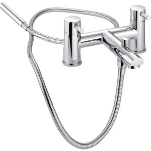 Evg Ebro Bath & Shower Mixer Chrome - Dual Handle Bath Tap With Shower Kit Evg Ebro Bath & Shower Mixer Chrome - Dual Handle Bath Tap With Shower Kit