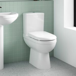 Nuie Ivo Comfort Height Close Coupled Toilet - Round, Dual Flush, Soft Close Seat Nuie Ivo Comfort Height Close Coupled Toilet - Round, Dual Flush, Soft Close Seat