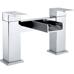 Balterley Modern Bathroom Deck Mounted Square Waterfall Spout Bath Filler Tap - Chrome Balterley Modern Bathroom Deck Mounted Square Waterfall Spout Bath Filler Tap - Chrome