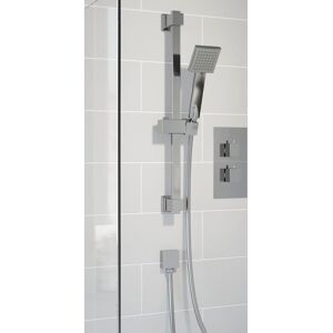 Architeckt Thermostatic Concealed Square Shower Bath Filler Adjustable Head Chrome Architeckt Thermostatic Concealed Square Shower Bath Filler Adjustable Head Chrome