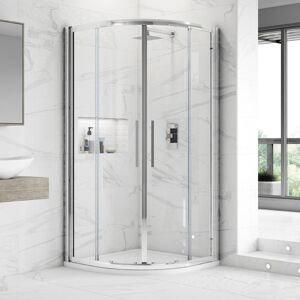 Hudson Reed Apex Quadrant Shower Enclosure With Tray 800mm X 800mm - 8mm Glass Hudson Reed Apex Quadrant Shower Enclosure With Tray 800mm X 800mm - 8mm Glass