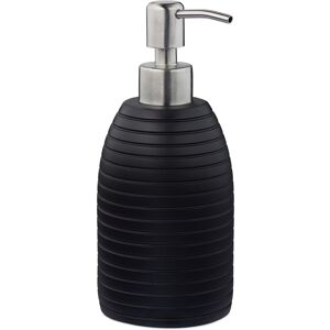 Relaxdays 2x Soap Dispenser With Pump, 300 Ml, Black, Set Relaxdays 2x Soap Dispenser With Pump, 300 Ml, Black, Set