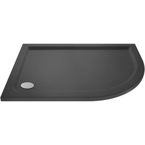 Nuie Slate Grey 1000mm X 800mm Right Hand Offset Quadrant Shower Tray Bathroom Nuie Slate Grey 1000mm X 800mm Right Hand Offset Quadrant Shower Tray Bathroom