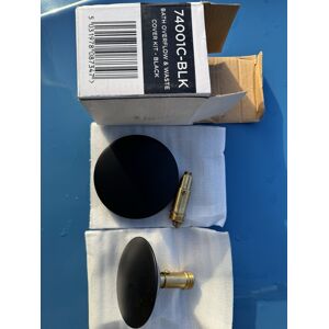 April By Cavalier Matt Black Finish Solid Brass Bath Waste Trim Kit 74001c-Blk April By Cavalier Matt Black Finish Solid Brass Bath Waste Trim Kit 74001c-Blk