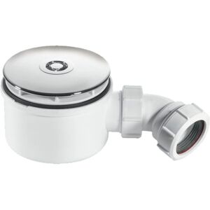 Mcalpine 90mm Shallow Shower Trap Chrome Plated Plastic White Bathroom Drain Waste Mcalpine 90mm Shallow Shower Trap Chrome Plated Plastic White Bathroom Drain Waste