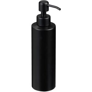 Relaxdays 2x Black Stainless Steel Soap And Lotion Pump Dispensers Relaxdays 2x Black Stainless Steel Soap And Lotion Pump Dispensers