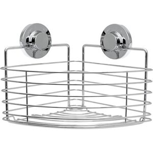 Blisshome Lock 'N Roll Suction Cup Corner Basket: No-Drill, Rust-Resistant Chrom Blisshome Lock 'N Roll Suction Cup Corner Basket: No-Drill, Rust-Resistant Chrom