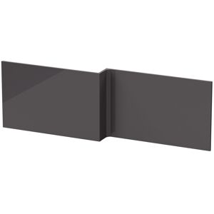 Hudson Reed Mfc Square Shower Front Bath Panel 540mm H X 1700mm W - Gloss Grey Hudson Reed Mfc Square Shower Front Bath Panel 540mm H X 1700mm W - Gloss Grey