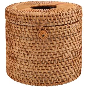Sodial 2x(Round Rattan Tissue Box Vine Roll Holder Toilet Cover Dispenser For7218 Sodial 2x(Round Rattan Tissue Box Vine Roll Holder Toilet Cover Dispenser For7218