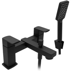 Evg Manta Bath & Shower Mixer Black - Modern Dual Control Tap Evg Manta Bath & Shower Mixer Black - Modern Dual Control Tap