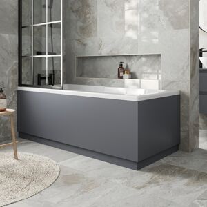 Affine Modern Bathroom 1700 Front & 700 End Bath Panel Pack 18mm Mdf Grey Gloss Plinth Affine Modern Bathroom 1700 Front & 700 End Bath Panel Pack 18mm Mdf Grey Gloss Plinth