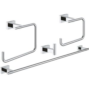 Grohe Essentials Cube 4-In-1 Master Bathroom Accessories Set Chrome 40778001 Grohe Essentials Cube 4-In-1 Master Bathroom Accessories Set Chrome 40778001