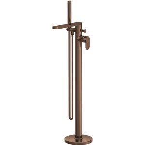 Nuie Cyprus Brushed Bronze Fluted Freestanding Bath Shower Mixer Tap + Kit Nuie Cyprus Brushed Bronze Fluted Freestanding Bath Shower Mixer Tap + Kit