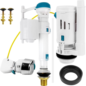 Does Not Apply 4 Pcs Toilet Flush System Replacement Kit, 1 Drain Valve + 1 Water Inlet Valve + Does Not Apply 4 Pcs Toilet Flush System Replacement Kit, 1 Drain Valve + 1 Water Inlet Valve +