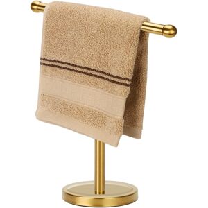 Tofix Gold Hand Towel Holder Stand With Heavy Stainless Steel Base, T-Shape Towel Rack Tofix Gold Hand Towel Holder Stand With Heavy Stainless Steel Base, T-Shape Towel Rack