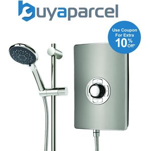 Triton Aspirante 9.5kw Gun Metal Electric Shower - Includes Head + Riser Triton Aspirante 9.5kw Gun Metal Electric Shower - Includes Head + Riser