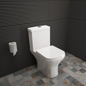 Aica Bathroom Modern Close Coupled Toilet Soft Close Seat & Pan Short Projection Wc Aica Bathroom Modern Close Coupled Toilet Soft Close Seat & Pan Short Projection Wc
