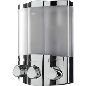 Croydex Euro Trio Dispenser Chrome 3x330ml Wall Mounted Soap Shampoo Holder New Croydex Euro Trio Dispenser Chrome 3x330ml Wall Mounted Soap Shampoo Holder New