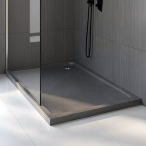 Delphi Aquastone Grey Slate Effect Rectangular Shower Tray 1200mm X 900mm Delphi Aquastone Grey Slate Effect Rectangular Shower Tray 1200mm X 900mm