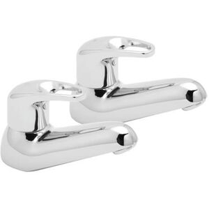 Deva Lace Modern Bath Taps Pair - Chrome Bathroom Tap Deva Lace Modern Bath Taps Pair - Chrome Bathroom Tap