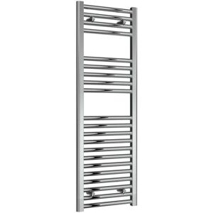 Reina Diva Straight Heated Towel Rail 1200mm H X 400mm W Chrome Reina Diva Straight Heated Towel Rail 1200mm H X 400mm W Chrome