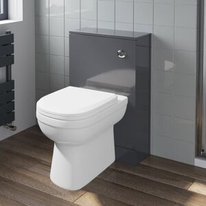 Modern Artis Toilet Soft Close Seat Back To Wall Cistern Furniture Unit Grey Modern Artis Toilet Soft Close Seat Back To Wall Cistern Furniture Unit Grey