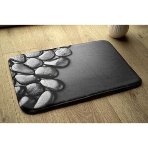 Tulup Bath Mat Bathroom Rugs Non Slip Super Soft - 90x60 Cm - Black Stones Tulup Bath Mat Bathroom Rugs Non Slip Super Soft - 90x60 Cm - Black Stones