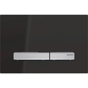 Geberit Sigma Flush Plate - Elegant, Front-Operated, Black, Chrome Geberit Sigma Flush Plate - Elegant, Front-Operated, Black, Chrome