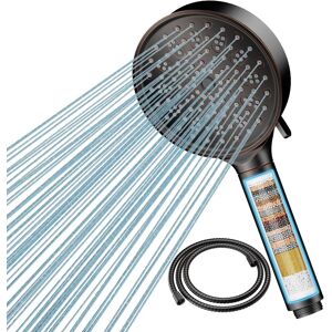 Cobbe Hard Water Filter Shower Head And Hose With 20 Stage Filter, 6 Modes High Cobbe Hard Water Filter Shower Head And Hose With 20 Stage Filter, 6 Modes High