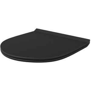 Nes Home Round Slim Soft Close Toilet Seat And Seat Cover Matte Black Nes Home Round Slim Soft Close Toilet Seat And Seat Cover Matte Black