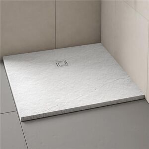 Merlyn Truestone White Slate Effect Square Shower Tray 900mm X 900mm (Inc Waste) Merlyn Truestone White Slate Effect Square Shower Tray 900mm X 900mm (Inc Waste)