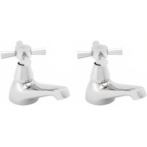 Deva Milan Basin Taps Pair - Chrome - Modern Bathroom Taps Deva Milan Basin Taps Pair - Chrome - Modern Bathroom Taps