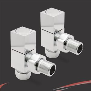 Nwt Direct Square Valves Radiators & Towel Rails Chrome Angled Lockshield (Pair) Nwt Direct Square Valves Radiators & Towel Rails Chrome Angled Lockshield (Pair)