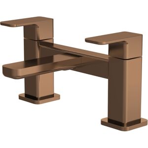 Nuie Windon Deck Mounted Bath Filler Tap Brushed Bronze Dual Lever Bathroom Tap Nuie Windon Deck Mounted Bath Filler Tap Brushed Bronze Dual Lever Bathroom Tap