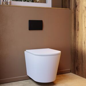 Verona Matt White Wall Hung Rimless Toilet With Soft Close Seat, B Bun/beba_25859/88940 Verona Matt White Wall Hung Rimless Toilet With Soft Close Seat, B Bun/beba_25859/88940