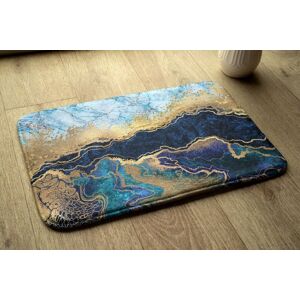 Tulup Non-Slip Absorbent Bath Shower Mat Bathroom Rug - 90x60 Cm - Blue Marble Tulup Non-Slip Absorbent Bath Shower Mat Bathroom Rug - 90x60 Cm - Blue Marble