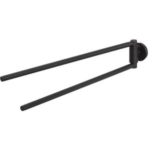 Tiger Urban Towel Rail With 2 Arms - Black Bathroom Accessory Tiger Urban Towel Rail With 2 Arms - Black Bathroom Accessory