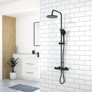 Aqualisa Midas Black Safe Touch Thermostatic Mixer Shower Set - Shower Set Aqualisa Midas Black Safe Touch Thermostatic Mixer Shower Set - Shower Set