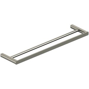 Rak Ceramics Rak Petit Square Double Towel Bar 470mm Wide - Brushed Nickel Rak Ceramics Rak Petit Square Double Towel Bar 470mm Wide - Brushed Nickel