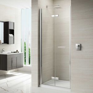 Merlyn 8 Series Frameless Hinged Bi-Fold Shower Door 800mm Wide - 8mm Glass Merlyn 8 Series Frameless Hinged Bi-Fold Shower Door 800mm Wide - 8mm Glass