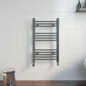 Duratherm Radilux Curved Heated Towel Rail Anthracite - 750 X 450mm Duratherm Radilux Curved Heated Towel Rail Anthracite - 750 X 450mm