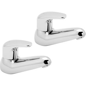 Deva Adore Modern Bath Taps Pair - Chrome Bathroom Tap Deva Adore Modern Bath Taps Pair - Chrome Bathroom Tap