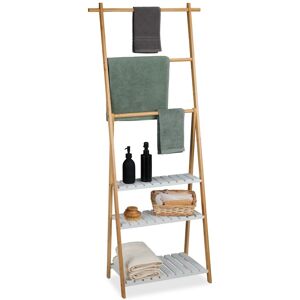 Relaxdays Towel Rack Holder Rod Free-Standing Dryer Bathroom 3 Rails Shower Airer Bamboo Relaxdays Towel Rack Holder Rod Free-Standing Dryer Bathroom 3 Rails Shower Airer Bamboo